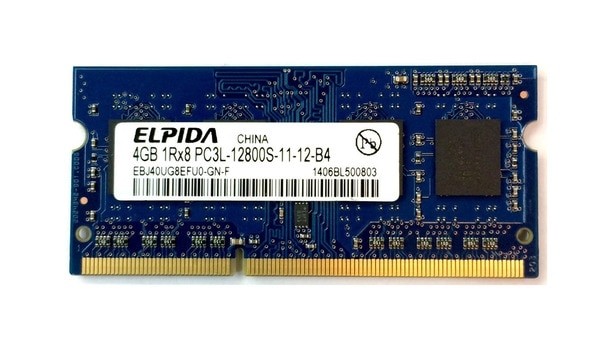 Mémoire Elpida So-DIMM DDR3 PC3L-12800S - 4 Go 1600 MHz