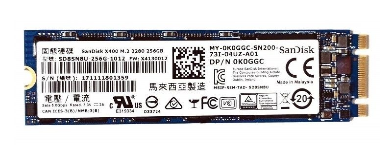 SSD SanDisk  X400 - 256Go - M2 2280