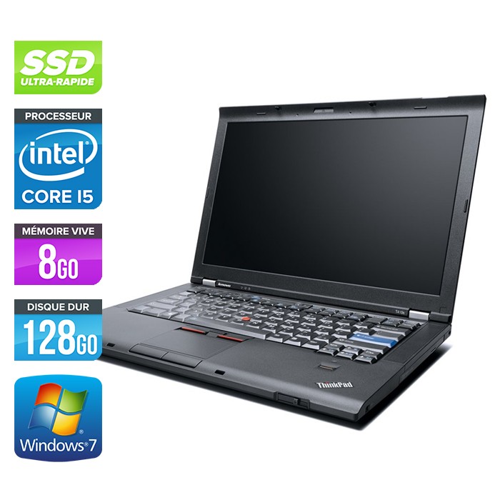 Lenovo ThinkPad T410 - Core i5 - 8Go - 128Go SSD