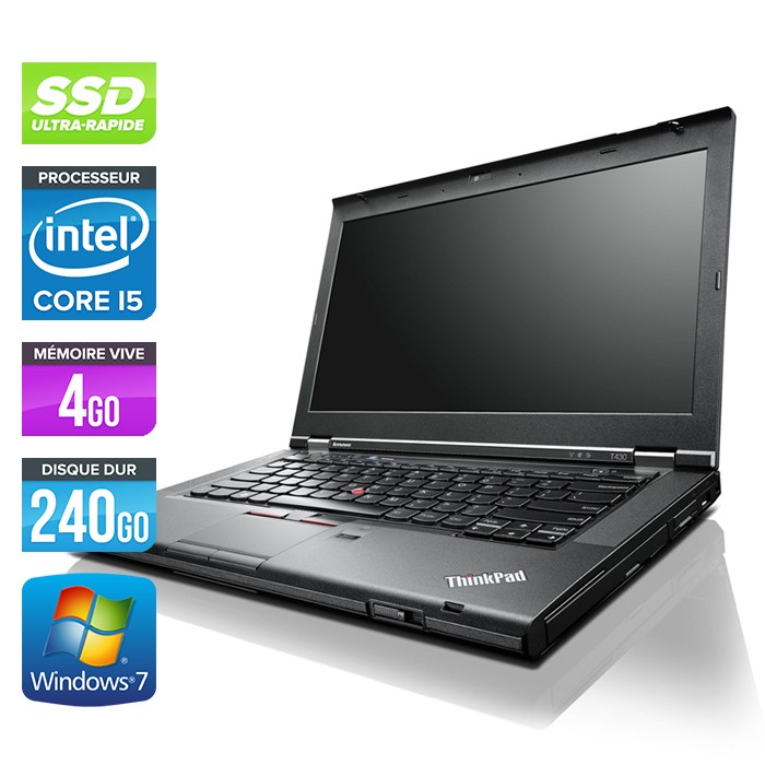 Lenovo ThinkPad T430 - Core i5 - 4Go - 240Go SSD