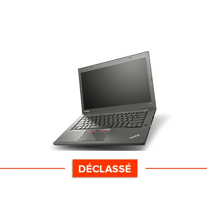 Pc portable - Lenovo ThinkPad T450 - Trade Discount - Déclassé - i5 5300U - 8Go - SSD 120Go - Webcam - Windows 10