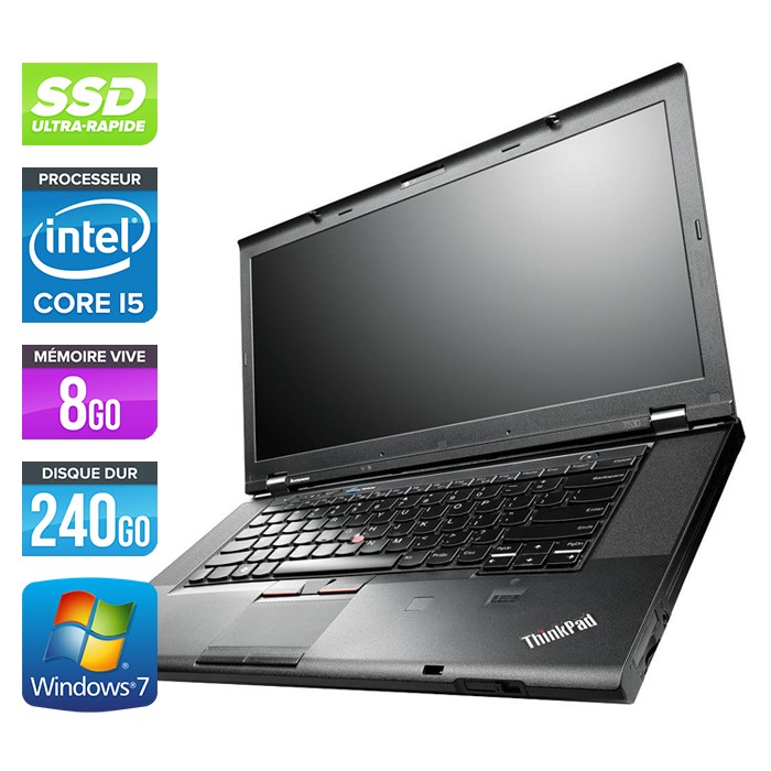 Lenovo ThinkPad T530 - Core i5-3320M - 4Go - 240Go SSD