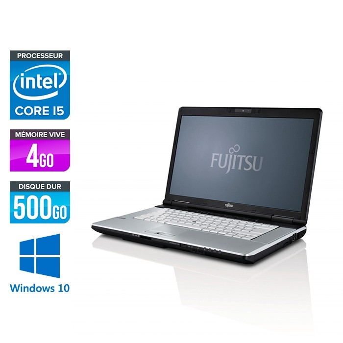 Fujitsu LifeBook E751 - i5 - 4Go - 500Go HDD - WINDOWS 10