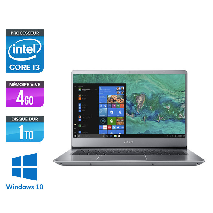 Acer Swift 3 SF314-56 - i3-8145U - 4Go - 1 To HDD - Windows 10