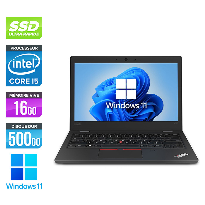 Ultrabook reconditionné Lenovo Thinkpad L390 - i5 - 16Go - SSD 500Go -  Windows 11 - Trade Discount