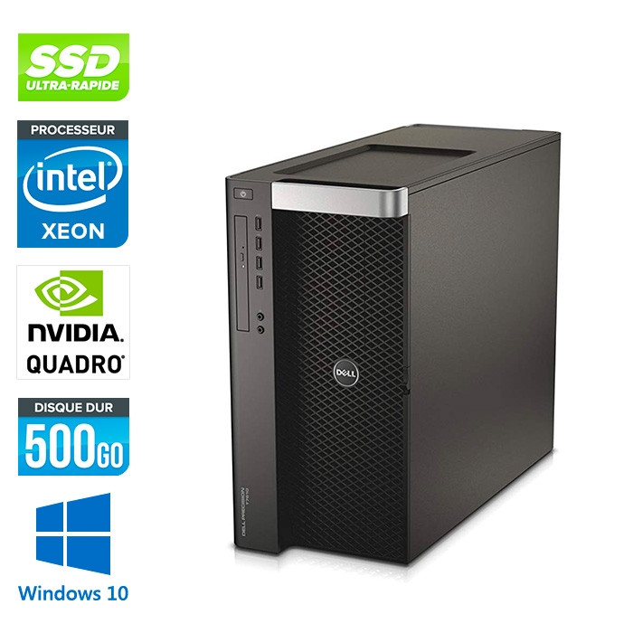 Dell T7810 - Xeon 2650 V3- 32Go - 500Go SSD - Quadro K6000 - W10