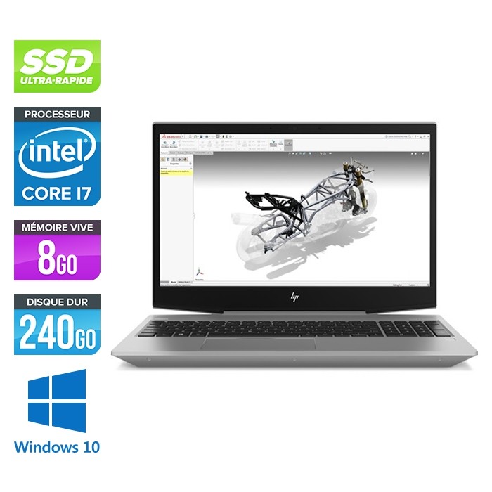 Hp Zbook 15v G5 - i7 - 8Go - 240Go SSD - Windows 10 