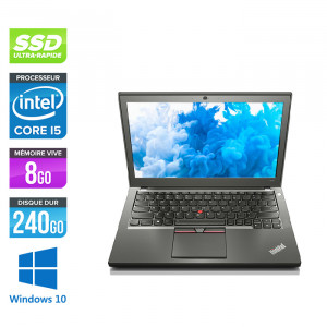 Lenovo ThinkPad X250 - i5 5300U - 4Go - 240 Go SSD - Windows 10