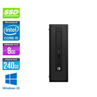 HP ProDesk 600 G2 SFF - i5-6500 - 8Go DDR4 - 240Go SSD - Windows 10