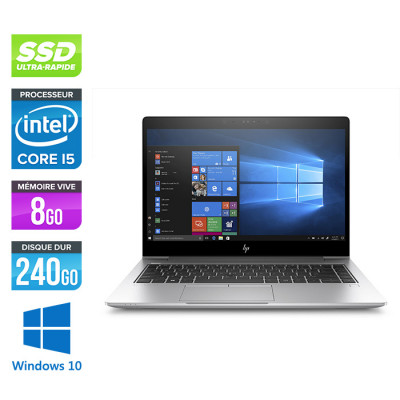 HP Elitebook 840 G4 - i5 - 8Go - SSD 240Go - 14'' - Windows 10