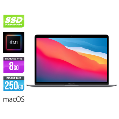 Apple MacBook Air 10.1 - Apple M1 - 8Go - 256Go SSD - MacOs