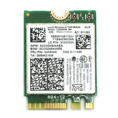 Carte WIFI Bluetooth Intel Wireless-N 7265 - 7260NGW BN
