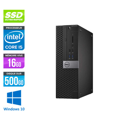 Dell Optiplex 5050 SFF - i5 - 16Go - 500Go SSD - Win 10
