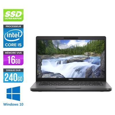 Pc portable reconditionné - Dell 5400 - Core i5 - 16Go - 240Go SSD - Windows 10