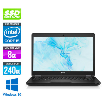 Dell Latitude 5480 - i5 6200U - 8Go DDR4 - 240 Go SSD - Windows 10