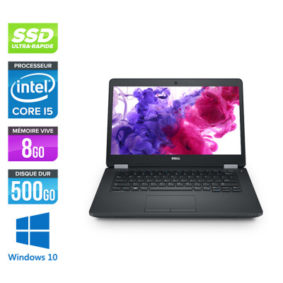 Dell Latitude 5480 - i5 6200U - 8Go DDR4 - 500 Go SSD - Windows 10
