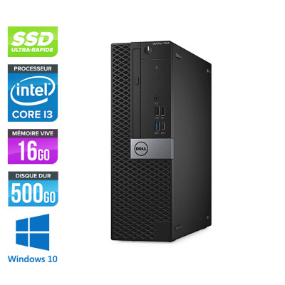 Dell Optiplex 7050 SFF - i3 - 16Go - 500Go SSD - Win 10
