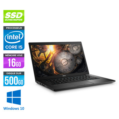 Pc portable reconditionné - Dell 7480 - Core i5 - 16Go - 240Go SSD - Windows 10