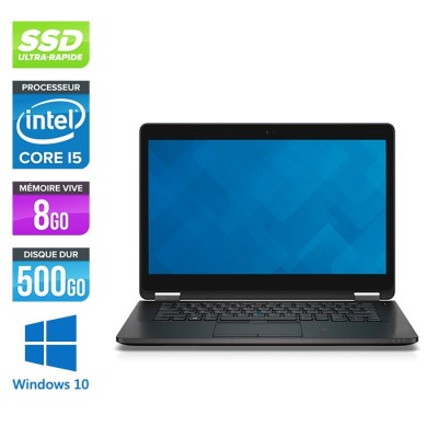 Dell E7470 - Core i5 - 8 Go - 500Go SSD - Windows 10
