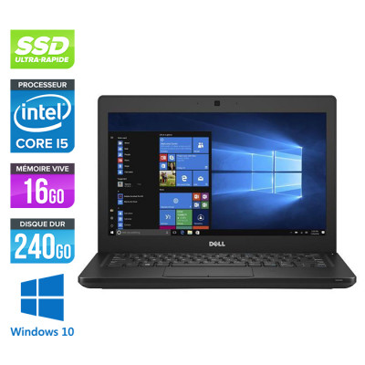 Dell Latitude E5270 - i5 - 8Go - 240Go SSD - Windows 10