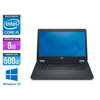 Pc portable reconditionné - Dell Latitude E5470 - i5 6200U - 8Go DDR4 - 500 Go HDD - Windows 10-2