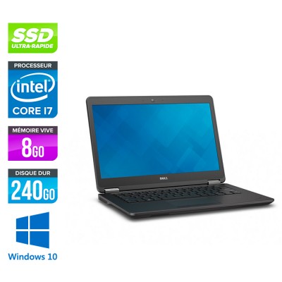 Dell E7450 - Core i7 - 8 Go - 240Go SSD - Windows 10