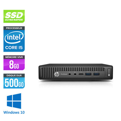 HP ProDesk 600 G2 DM - i5-6500T - 8Go DDR4 - 500Go SSD - Windows 10