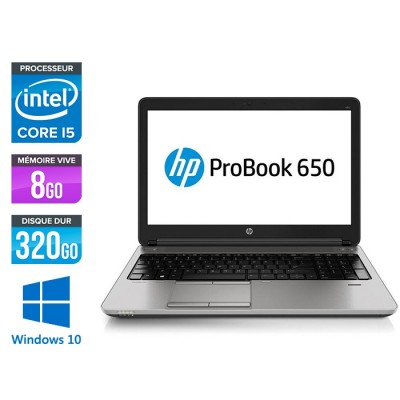 HP 650 G1 - i5 - 8Go - 320Go HDD -15.6'' - Win10