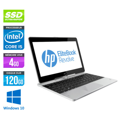 Ultrabook - Pc portable - HP Elitebook 810 G1 Revolve reconditionné - i5 3437U - 4Go - 120 Go SSD - Windows 10