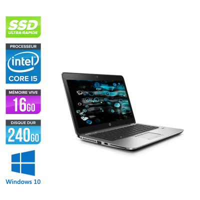 Img profil - Pc portable reconditionné - HP Elitebook 820 G3 - i5 6300U - 8Go - 240 Go SSD - FHD - Windows 10