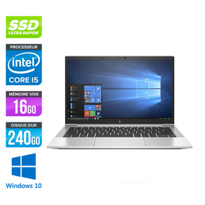 HP Elitebook 830 G7 - i5-103100U - 16 Go - 240Go SSD - FHD - Windows 10