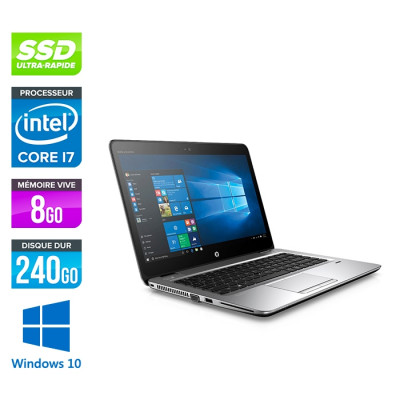 HP Elitebook 820 G3 - i7 6600U - 8Go - 240 Go SSD  - Windows 10