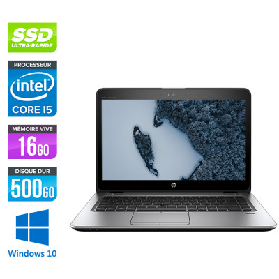 Pc portable reconditionné - HP Elitebook 840 G3 - i5 - 16Go - SSD 500Go - 14'' - Windows 10