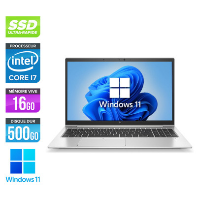 HP Elitebook 850 G7 - i7-103100U - 16Go - 500Go SSD - FHD - Windows 11