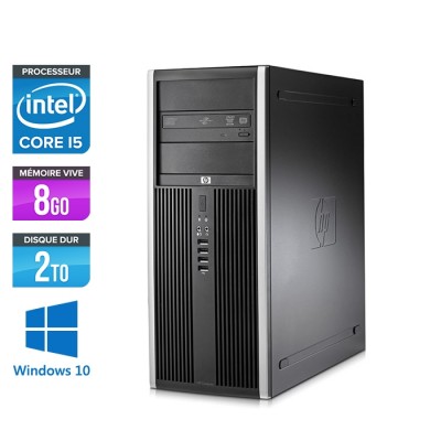 Ordinateur de bureau reconditionné - HP Elite 8300 Tour - Core i5 - 8Go - 2 To HDD - Windows 10