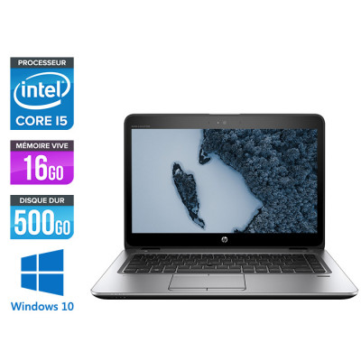 HP Elitebook 840 G3 - PC portable reconditionné - i5 - 8Go - 500Go HDD - 14'' - Windows 10
