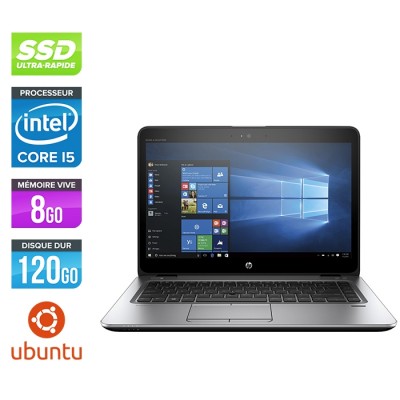 HP Elitebook 840 G3 - i5 - 8Go - SSD 120Go - 14'' - Linux