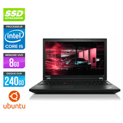 Lenovo ThinkPad L540 - i5 - 8Go - 240Go SSD - sans webcam - Linux