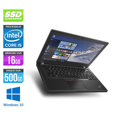 Ordinateur portable reconditionné - Lenovo ThinkPad L560 - i5 - 16Go - 500Go SSD - webcam - Windows 10