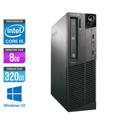 Lenovo ThinkCentre M81 SFF - Intel Core i5 - 8Go - 320Go HDD - Windows 10