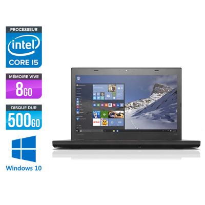Lenovo ThinkPad T460 - i5 6200U - 8Go - HDD 500Go - FHD - Windows 10