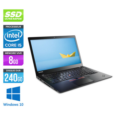 Lenovo ThinkPad T460s - i5 7200U - 8Go - SSD 240Go - FHD - Windows 10 