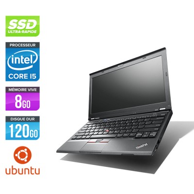 Lenovo ThinkPad X230 - Core i5-3320M - 8 Go - 120 Go SSD - Ubuntu - Linux 