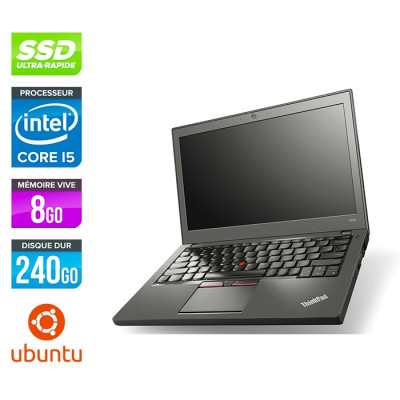 Lenovo ThinkPad X250 - i5 5300U - 8Go - 240 Go SSD - Linux