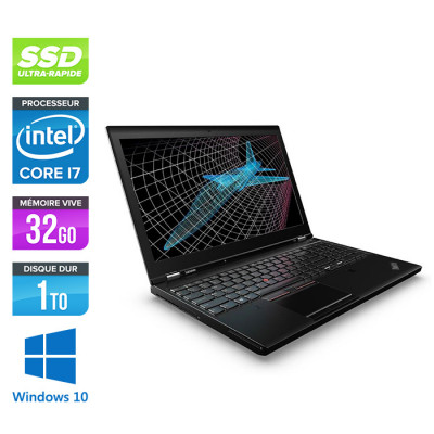 Lenovo ThinkPad P51 -  i7 - 32Go - 1To SSD - Nvidia M2200 - Windows 10