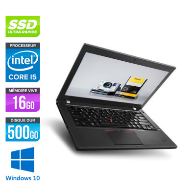 Lenovo ThinkPad X270 - i5 6200U - 8Go - 240 Go SSD - Windows 10 Famille