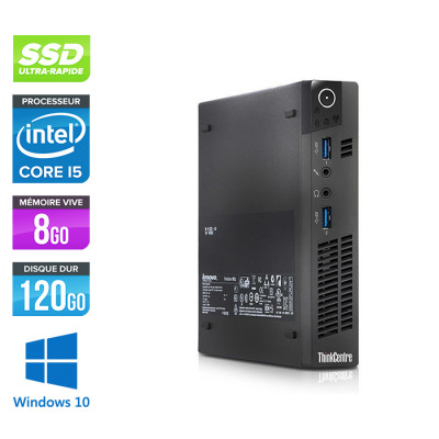 Lenovo ThinkCentre M92P SFF - i5 3470T - 8 Go - SSD 120Go - Windows 10