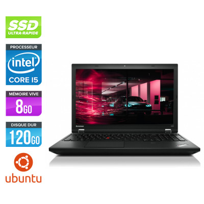 Pc portable reconditionné pas cher - Lenovo ThinkPad L540 - i5 - 8Go - SSD 120Go - Ubuntu / Linux