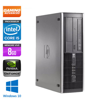 PC bureau gamer reconditionné - HP Elite 8300 SFF - i5 - 8Go - SSD 240 Go - W10