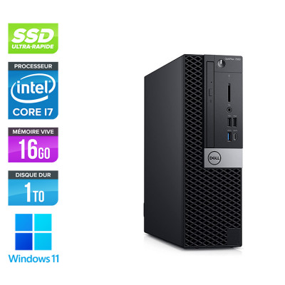 Unité centrale reconditionnée - Dell Optiplex 7060 SFF - i7 - 16Go - 1To SSD - Win 11